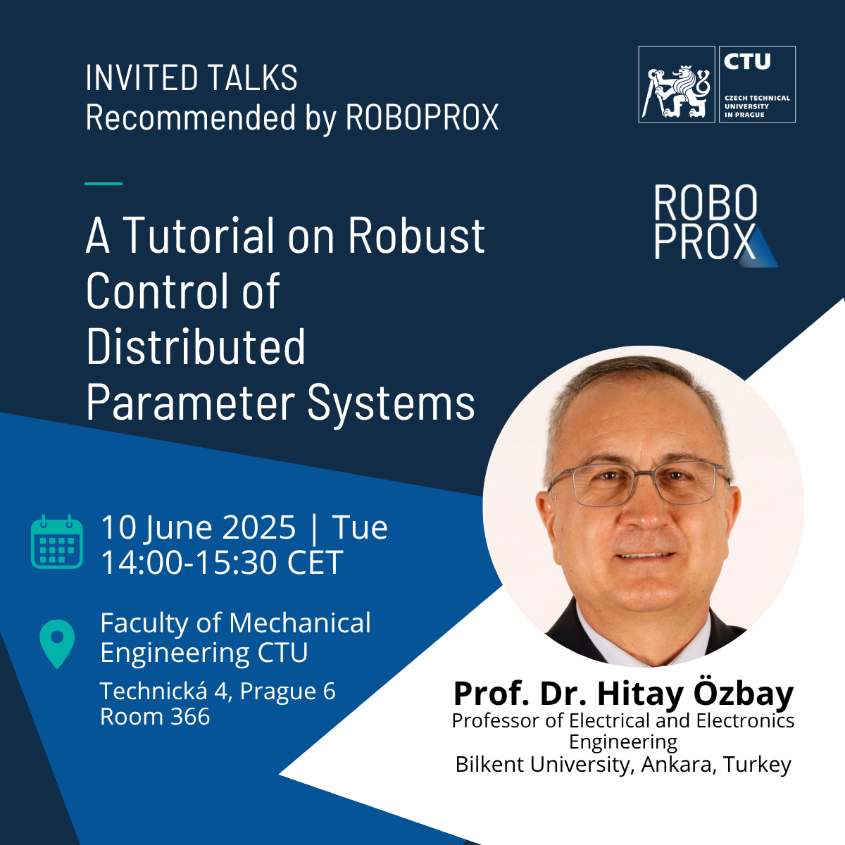 Tutoriál k robustnímu řízení systémů s rozloženými parametry – Přednáška prof. Dr. Hitaye Özbye