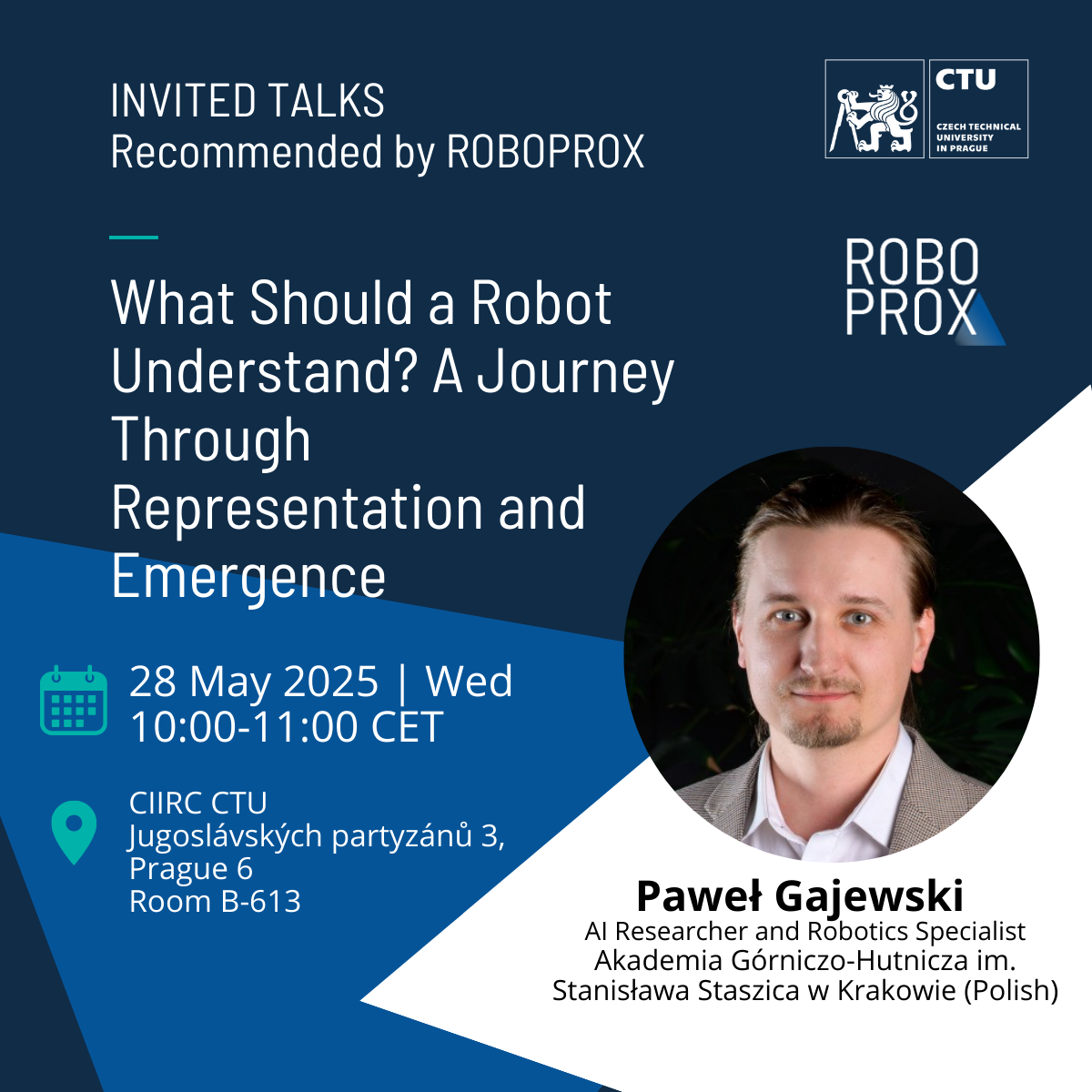 Přednáška Pawła Gajewského „Co by měl robot chápat?“