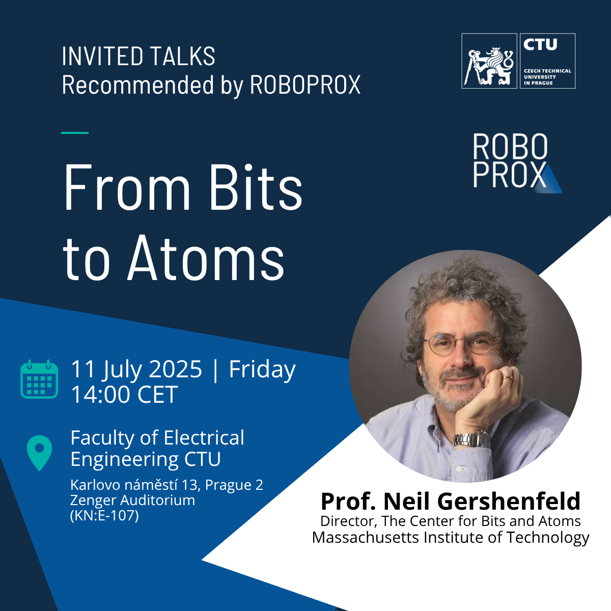 From Bits to Atoms: Lecture by MIT’s Neil Gershenfeld at CTU